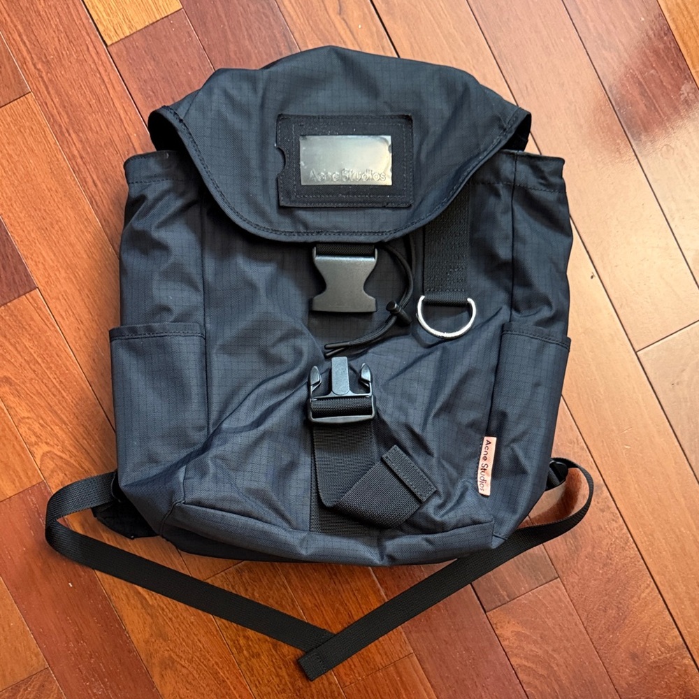 Acne Studios Logo Patch Ripstop Nylon Backpack